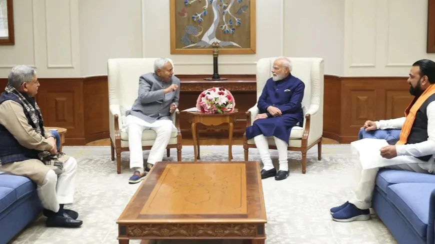 प्रधानमंत्री मोदी से मिले मुख्यमंत्री नीतीश